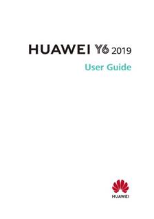 Huawei Y6 2019 manual. Tablet Instructions.